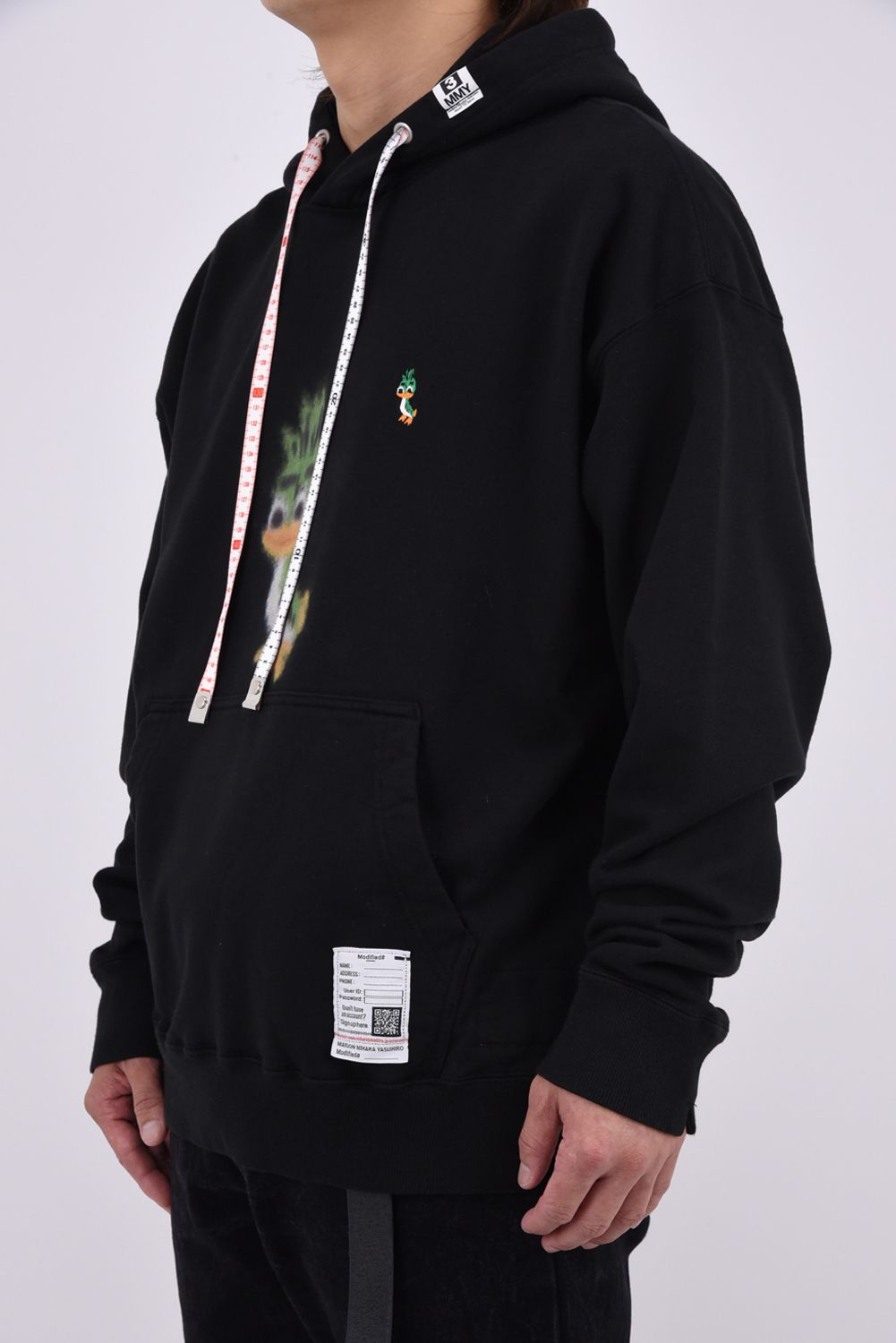 LEON PRINTED SWEAT HOODIE / キャラクタープリント パーカー (ブラック)