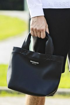 PU LUNCH BAG / サークルロゴPUランチバッグ (ブラック)