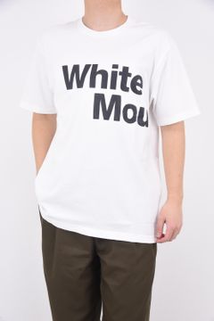 LEATHER-LIKE PRINT T-SHIRT / レザーライク プリント クルーネック Tシャツ ホワイト