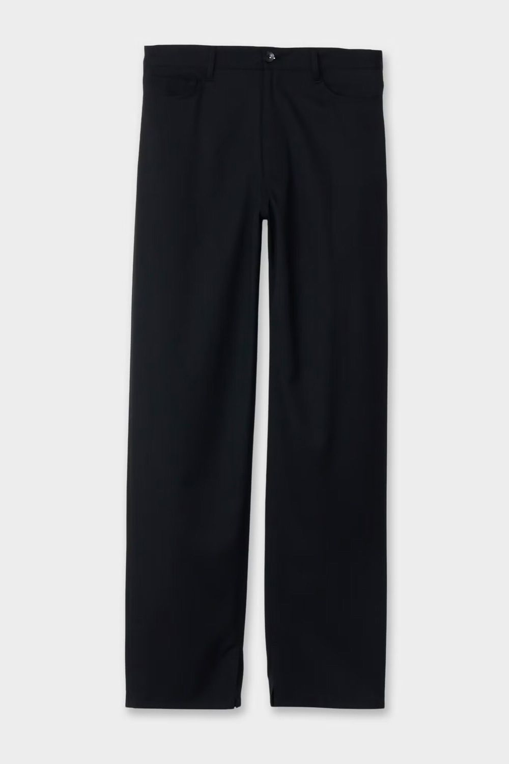 SUMMER WOOL 5-POCKT PANTS / サマーウール 5ポケット パンツ (ブラック）