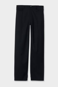 SUMMER WOOL 5-POCKT PANTS / サマーウール 5ポケット パンツ (ブラック）