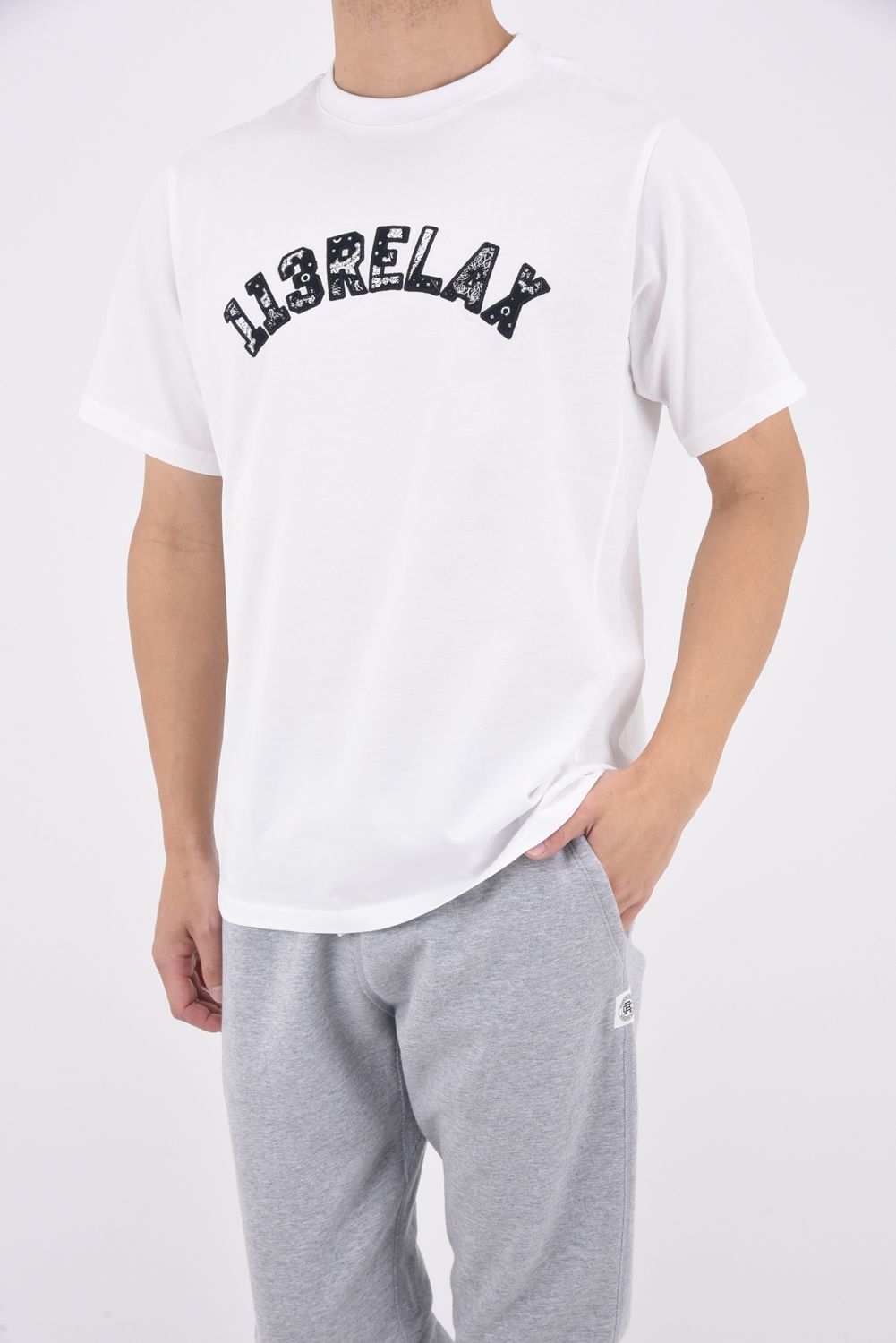PAISLEY LOGO T-SHIRT / ペイズリーロゴ クルーネックTシャツ ホワイト