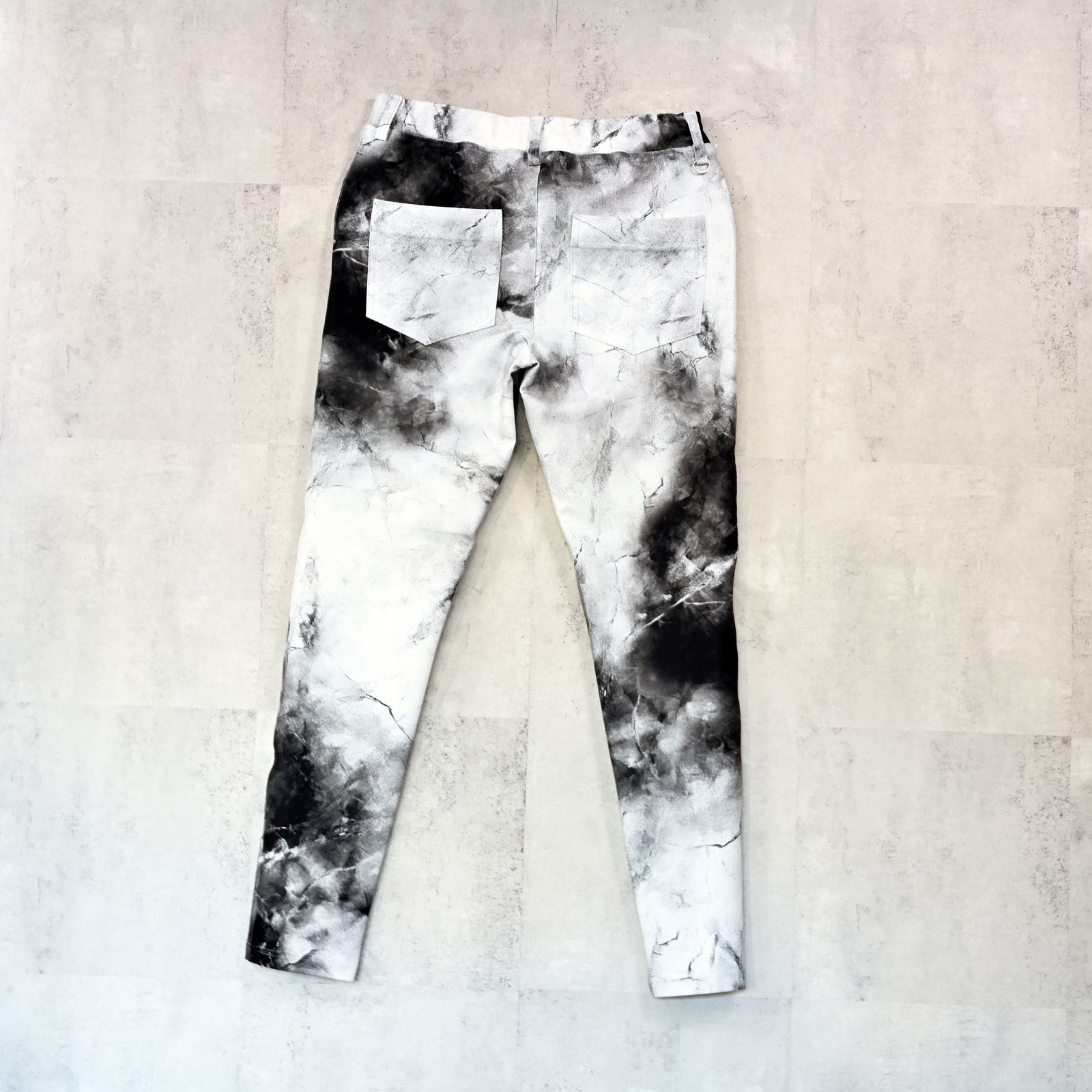 CHRIS EASY TUCK PANTS / ハイテンショントリコット スラックスイージータックパンツ (マーブルホワイト) (1月上旬入荷予定) ※オーダー締切:9月7日(月)17時