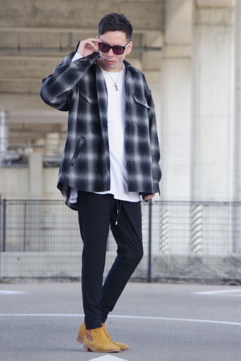 【RESOUND CLOTHING】新作WOOL CHECK OVER CPOJKを使用したおススメスタイル ③
