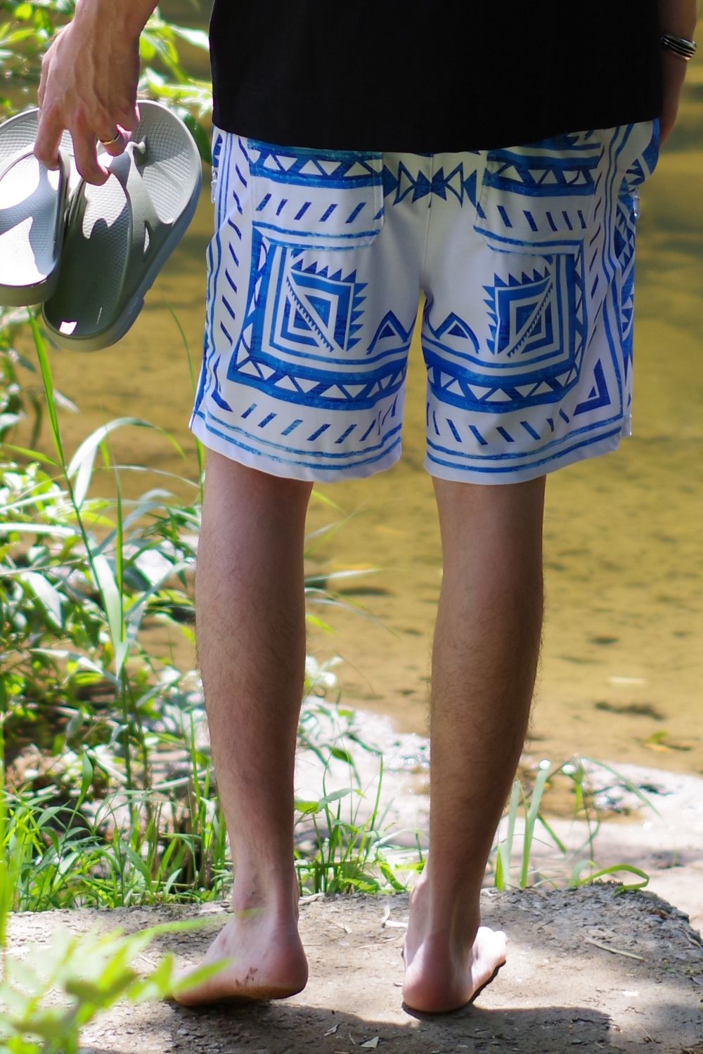RUSH SHORTS / ラッシュガード ショートパンツ ネイティブブルー