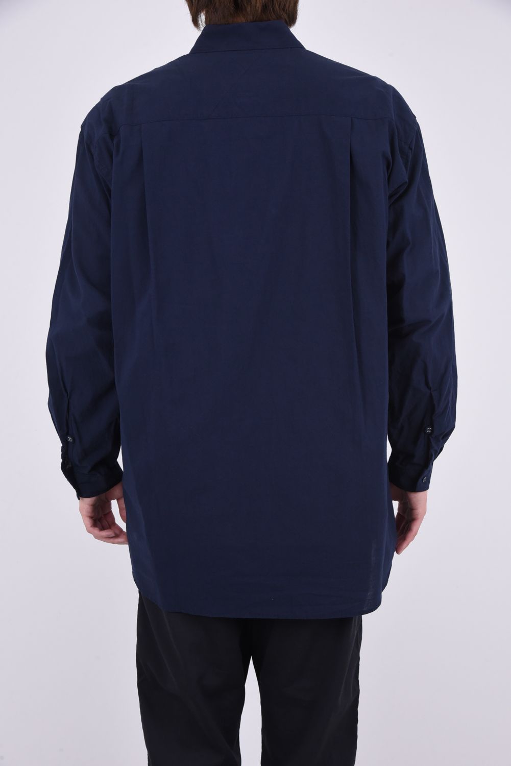 LONG SLEEVES SHIRT / コットン ロングスリーブシャツ ネイビー