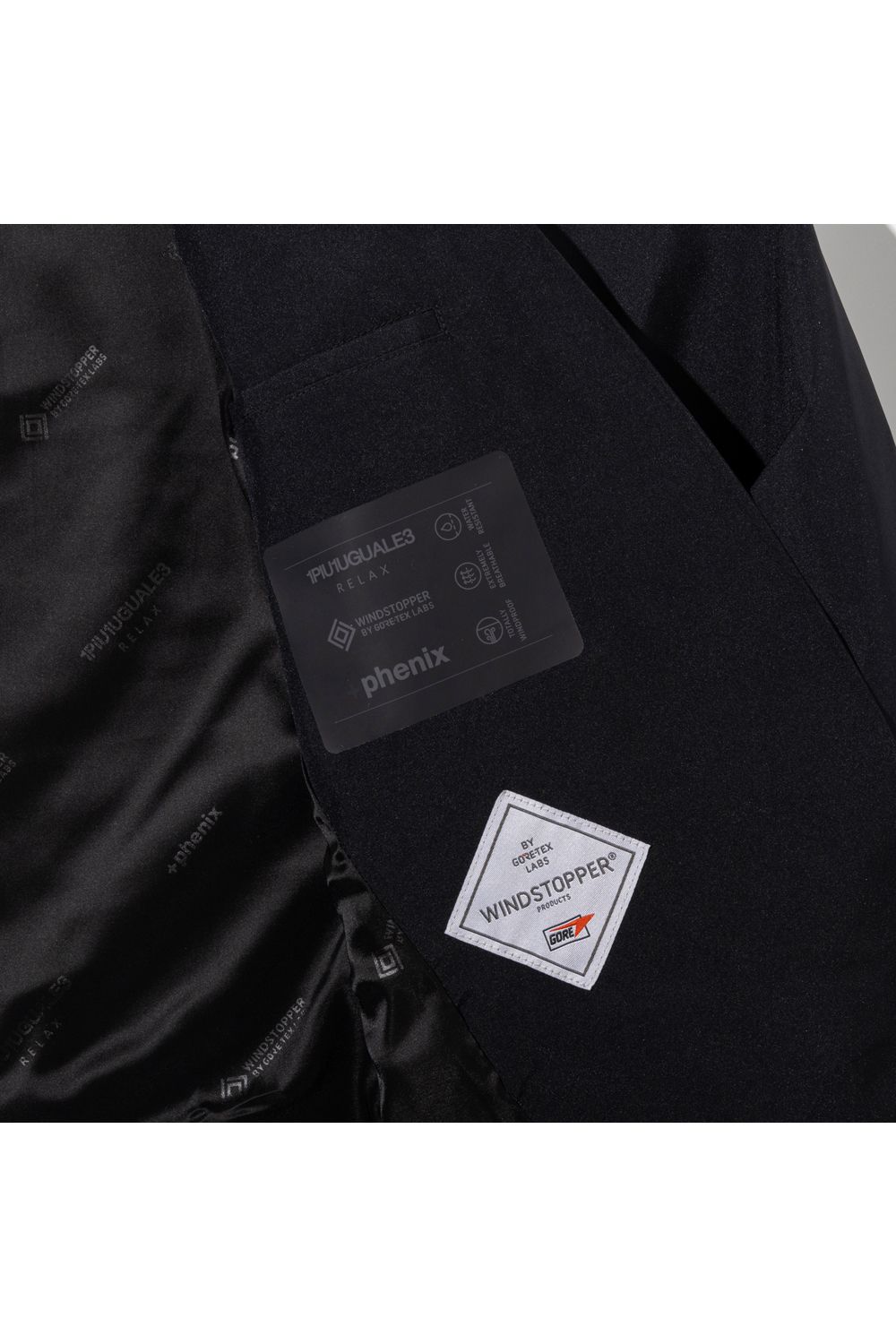 【+phenix】 GTX NO COLLAR JACKET / GTX ノーカラージャケット (ブラック) (9月中旬入荷予定)