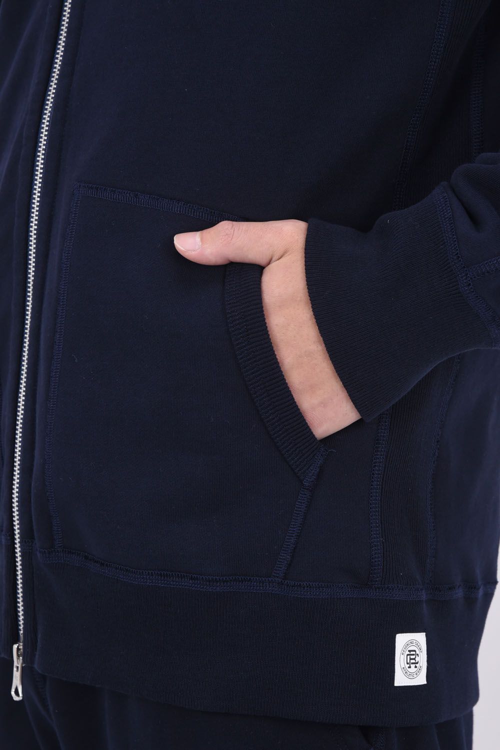 【国内正規品】 MIDWEIGHT TERRY FULL ZIP HOODIE / ミッドウェイトテリー フルジップパーカー ネイビー