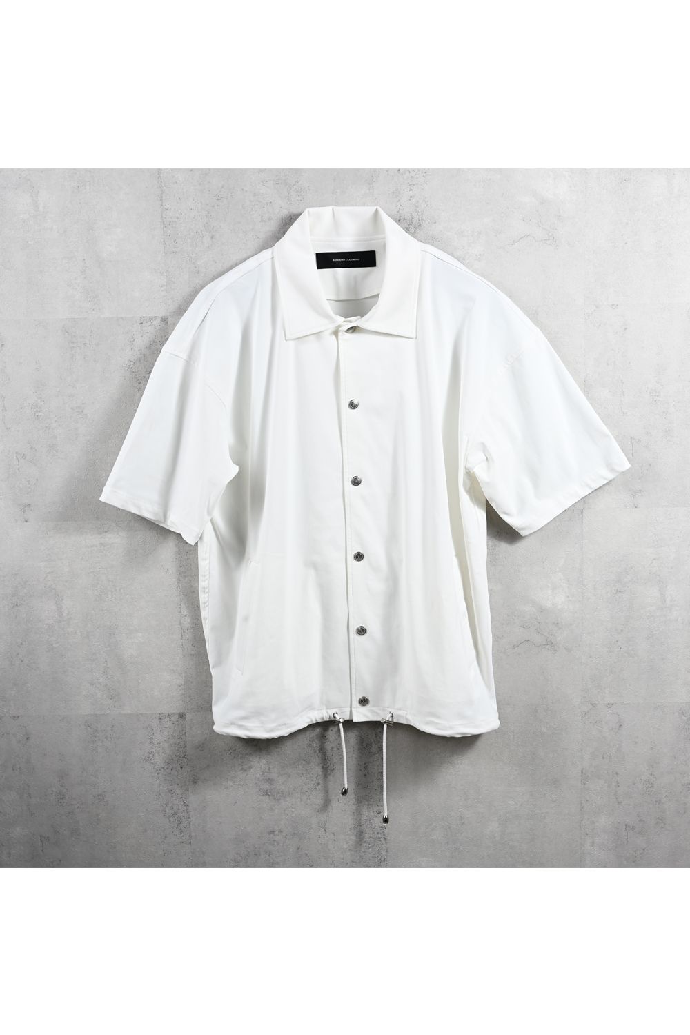 NYLON HALF COACH JACKET / ナイロン ハーフコーチジャケット （ホワイト） (5月中旬頃入荷予定) ※オーダー締切2月15日(日)18時