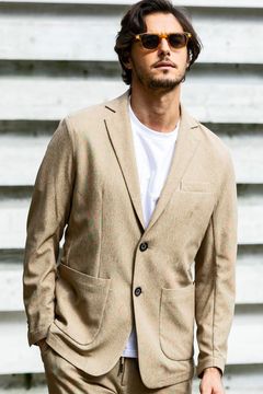TECLINO JACKET / テックリーノ ドライタッチ ジャケット (ライトベージュ)