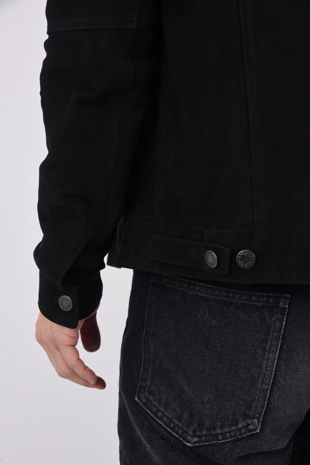 JACK (ジャック) / Gジャン型 ゴートスキン スエードジャケット  ブラック