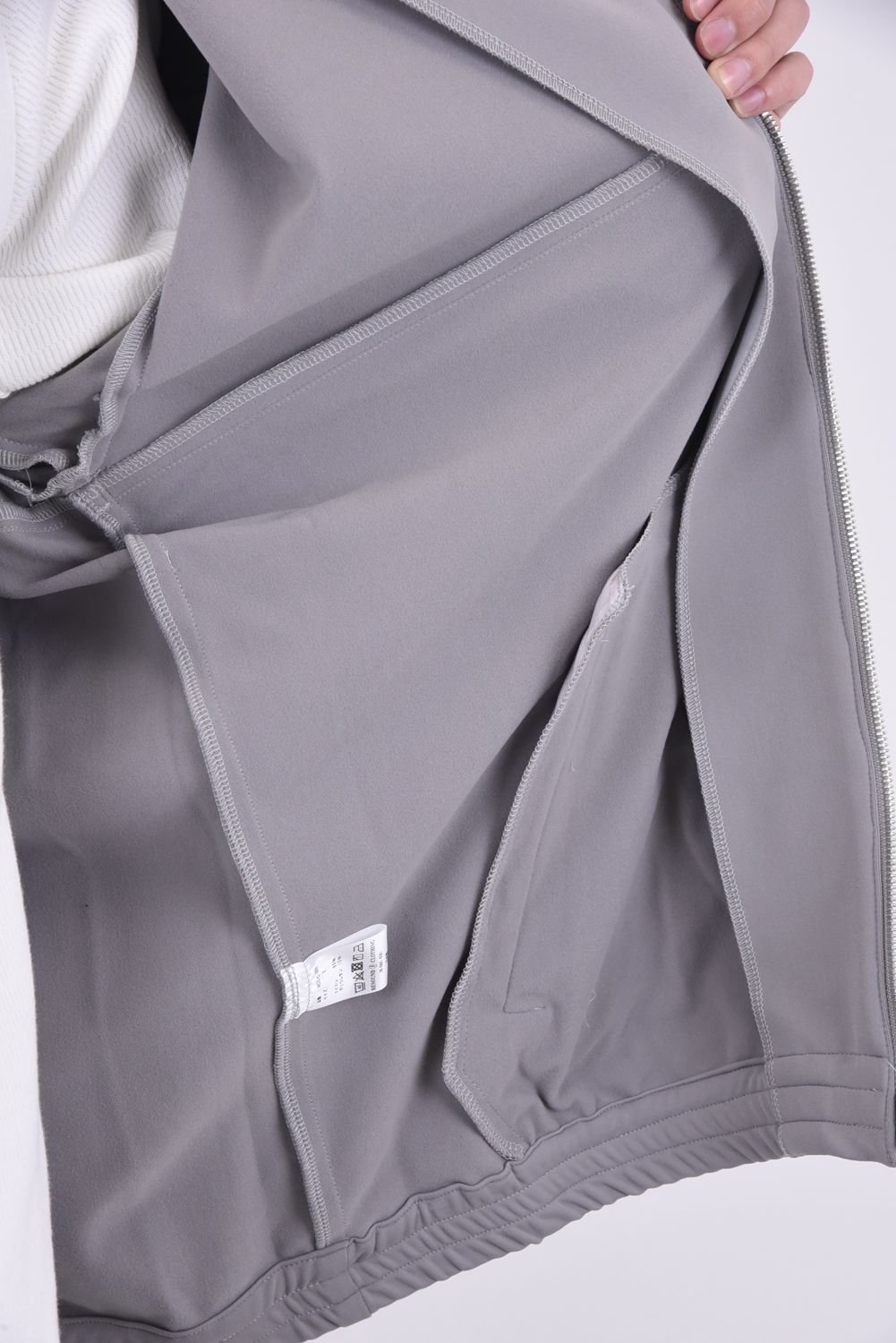 NYLON FLEECE OVER TRACK JK / 裏起毛 高機能ナイロンマイクロファイバー トラックジャケット グレー