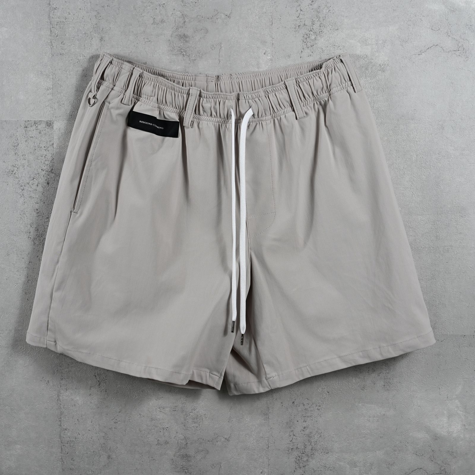 TV NYLON SHORTS / ナイロンマイクロファイバー ルーズフィット ショートパンツ グレージュ