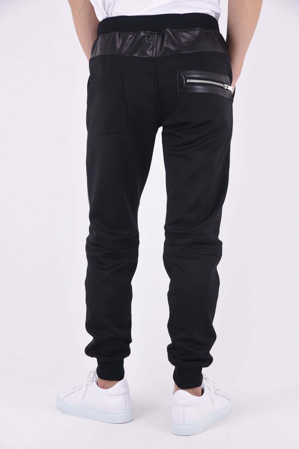 パンツ 1PIU1UGUALE3 BIKER ZIP RIB PANTS 1PIU1UGUALE3 - BIKER RIB PANTS / スキューバ ダブルジャージ