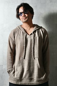 RUSSEL MEXICAN HOODIE / ラッセル織り プルオーバー オリジナルメキシカンパーカー (ブラウン) (3月上旬入荷予定) ※オーダー締切12/13(土)17:00