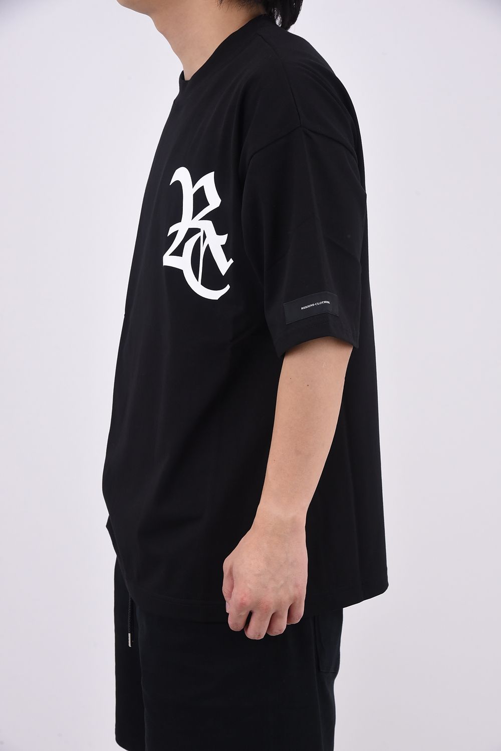 RC OVER TEE / RCロゴ オーバーTシャツ ブラック/ホワイト