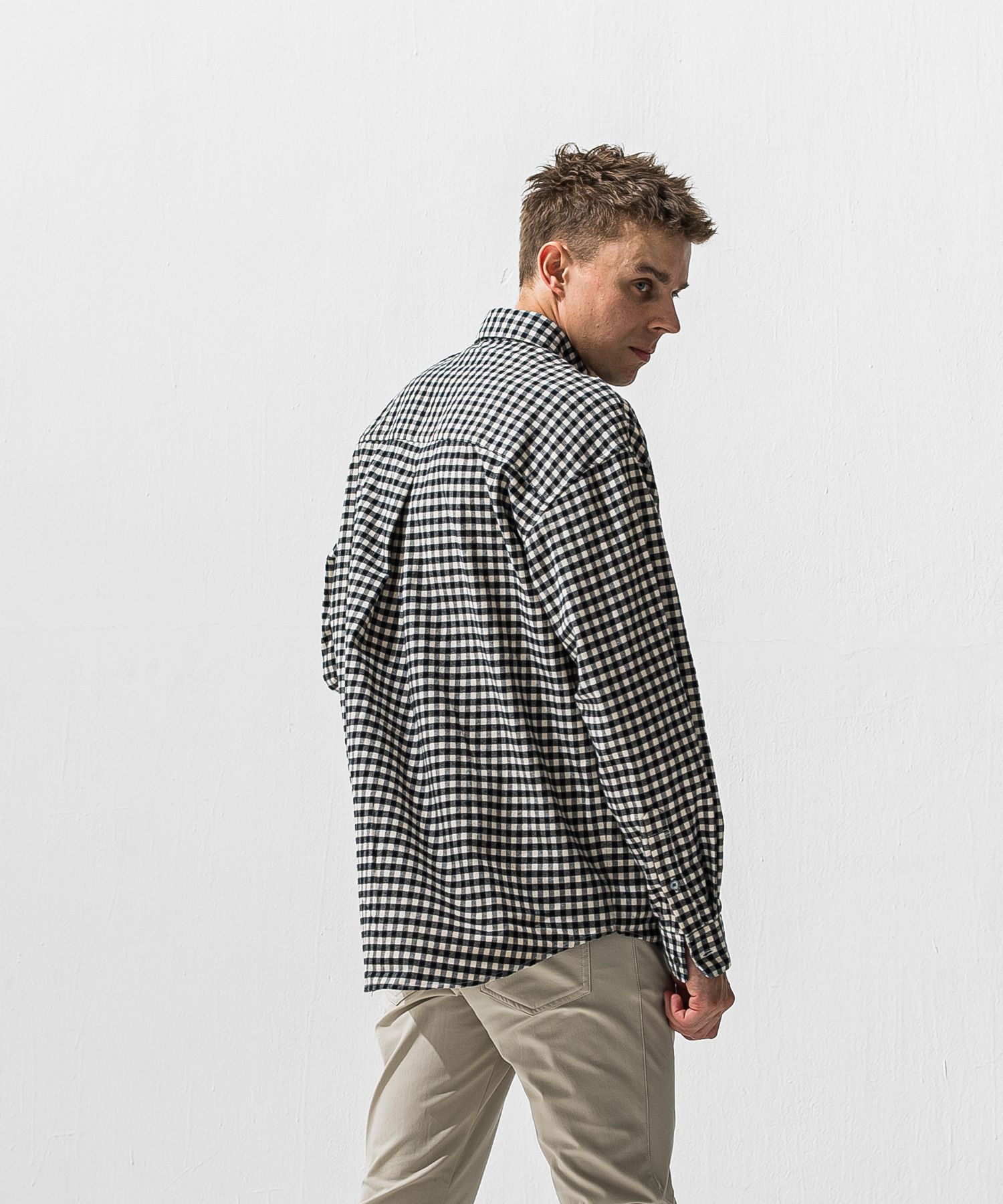 FLANNEL JACKSHIRTS  / オーガニックコットン フランネルシャツ (ギンガム) (1月上旬入荷予定) ※オーダー締切:9月7日(月)17時