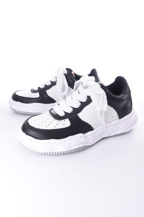 "WAYNE LOW"OG sole leather Low-Top sneaker / オリジナルソール レザー ローカットスニーカー ブラック / ホワイト