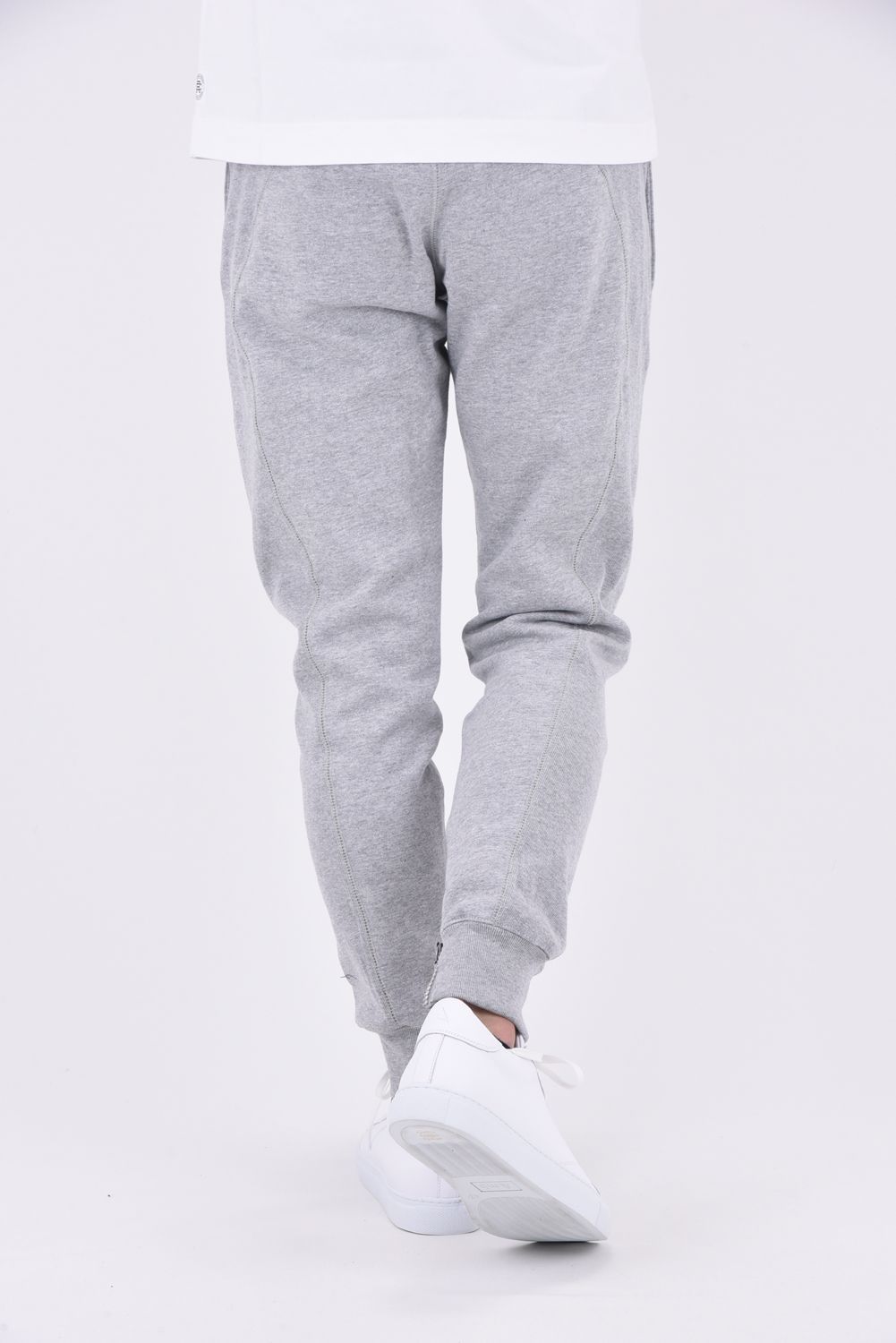 GLITTER ZIP LONG PANTS / グリッターロゴ ロングパンツ トップグレー