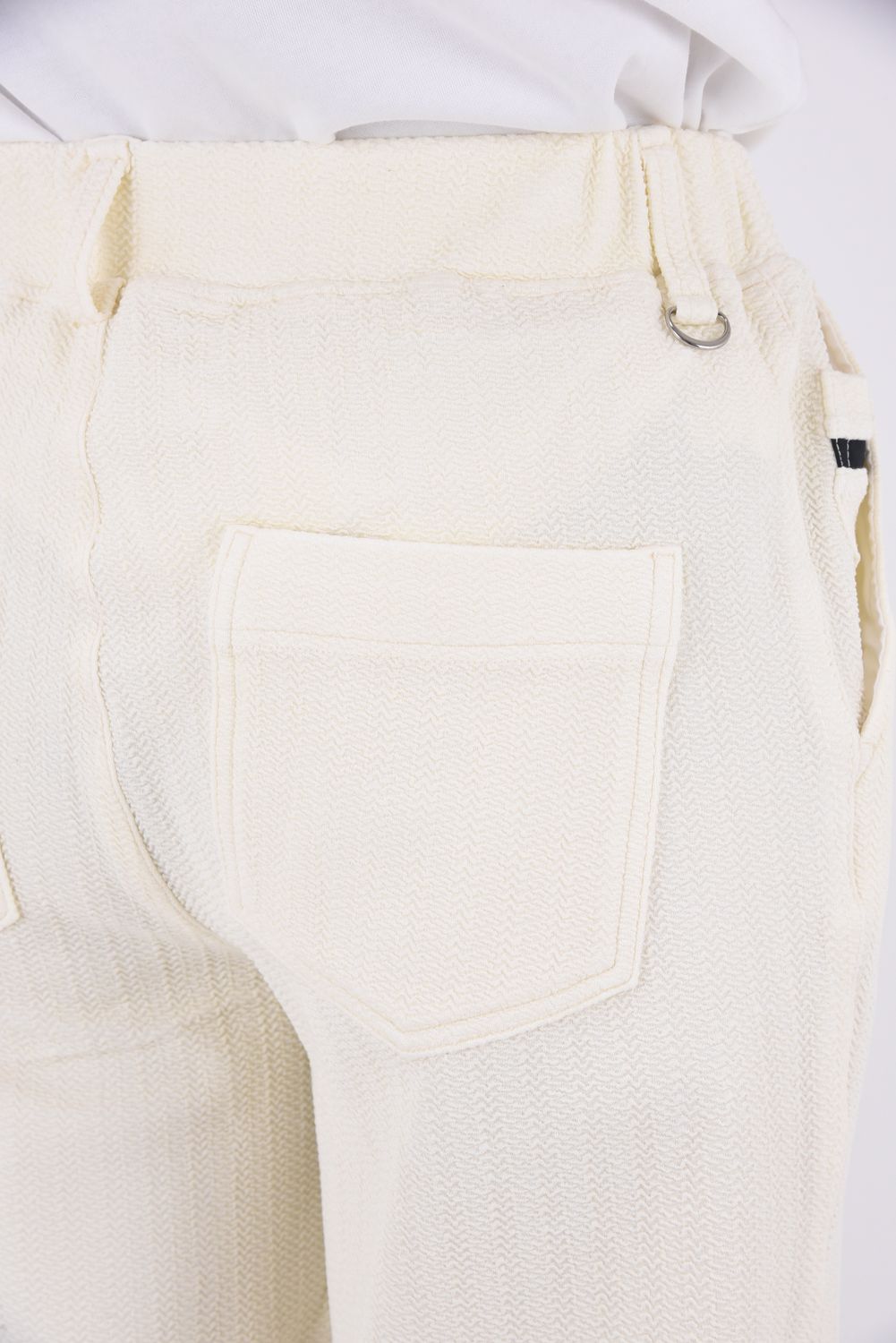 SEMI WIDE TUCK PANTS / ブリスターニット セミワイド ワンタックイージーパンツ (オフホワイト)