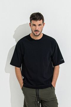 NYLON OVER  TEE / ナイロン オーバーTシャツ ブラック