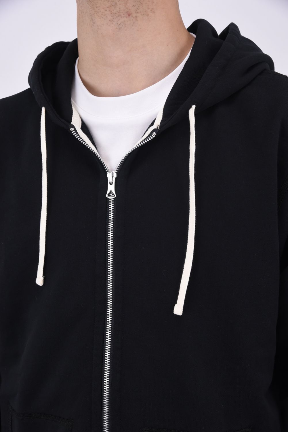 【国内正規品】 MIDWEIGHT TERRY CLASSIC FULL ZIP HOODIE / ミッドウェイトテリー フルジップパーカー  リラックスシルエット ブラック