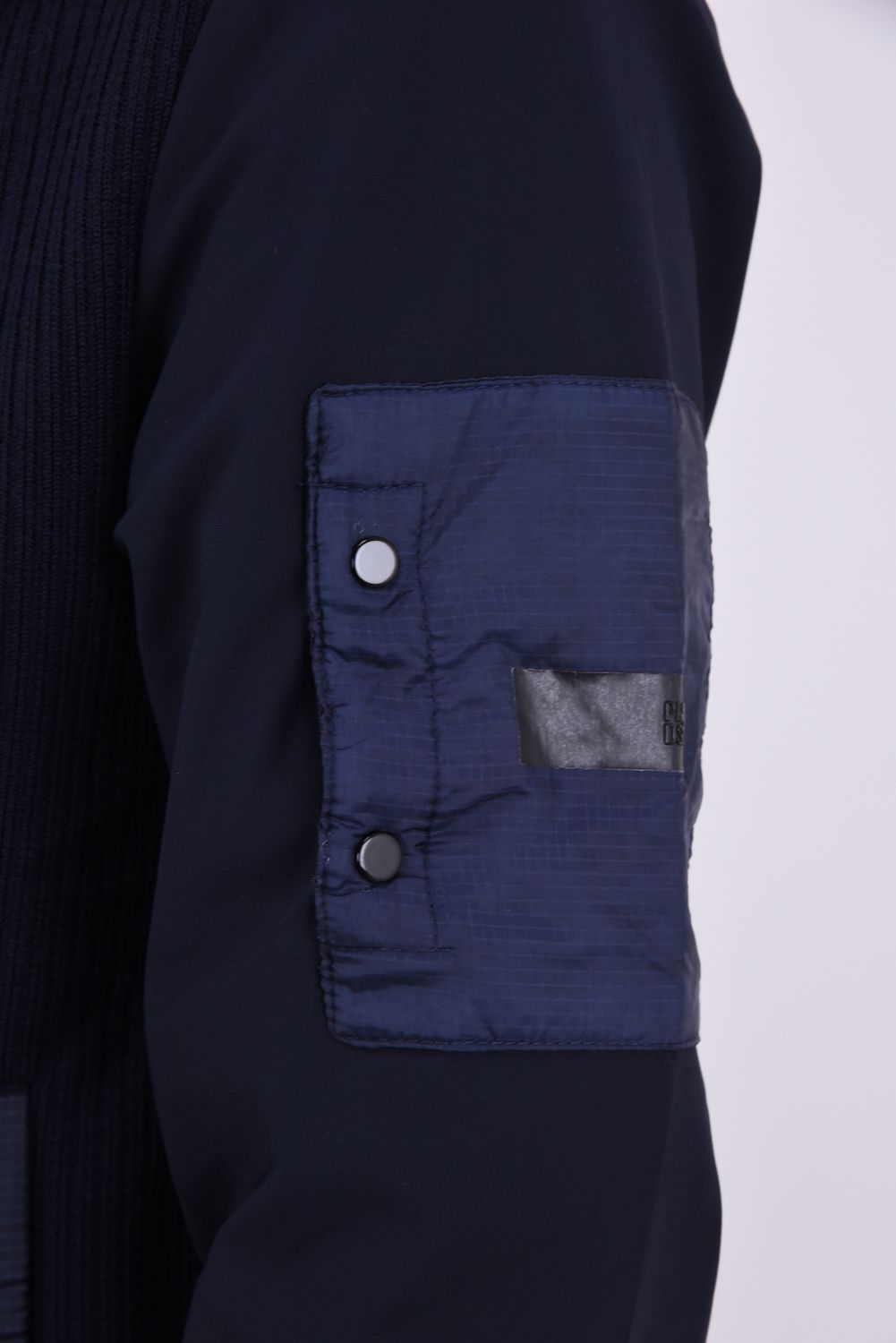 【26AW】 JUAN / ハイブリッド ジップアップパーカー (ブルーネイビー)