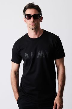 【BLACK MILITARY Vol.19】 VINTAGE LOGO ARMY T-sh BLACK / BLACK (8月頃入荷予定) ※オーダー締切 6/28(水)11:59迄
