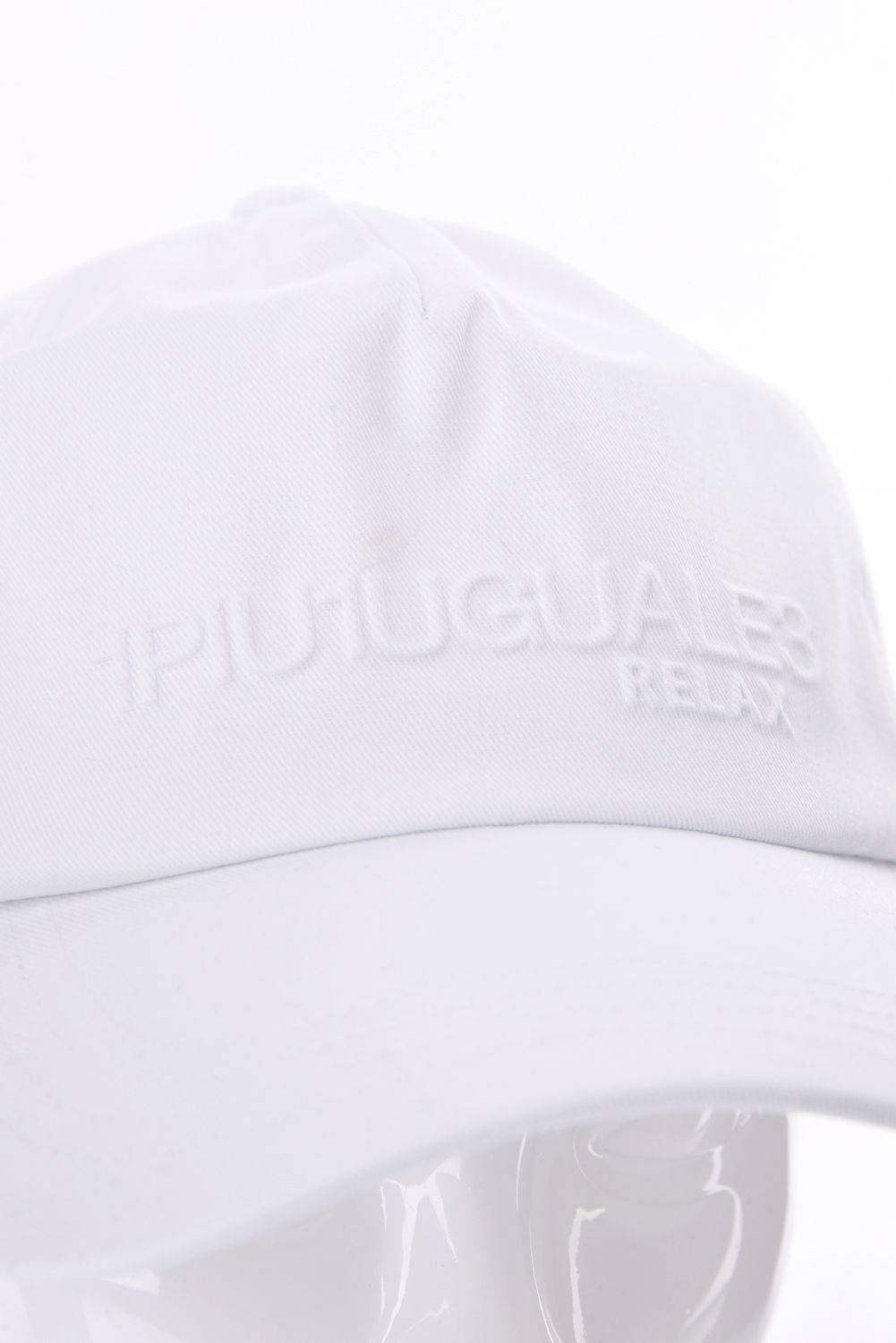 EMBOSSED LOGO CAP / エンボスロゴ ベースボールキャップ (ホワイト)