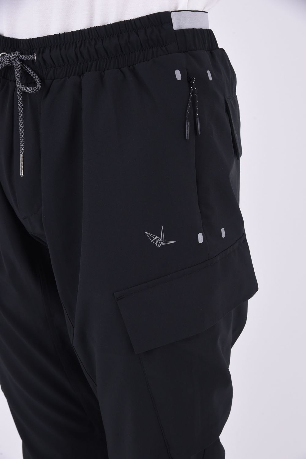 LIGHT CARGO PANTS / ロング丈 ライトカーゴパンツ ブラック