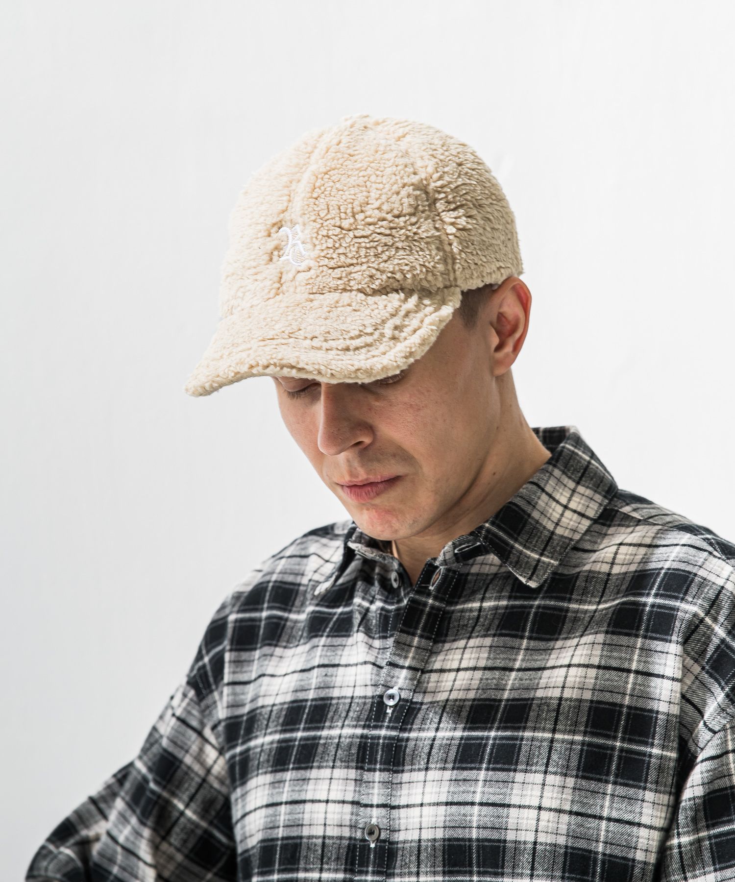 BOA LOW CAP /シルキーボア ローキャップ (ベージュ) (12月上旬入荷予定) ※オーダー締切:9月7日(月)17時