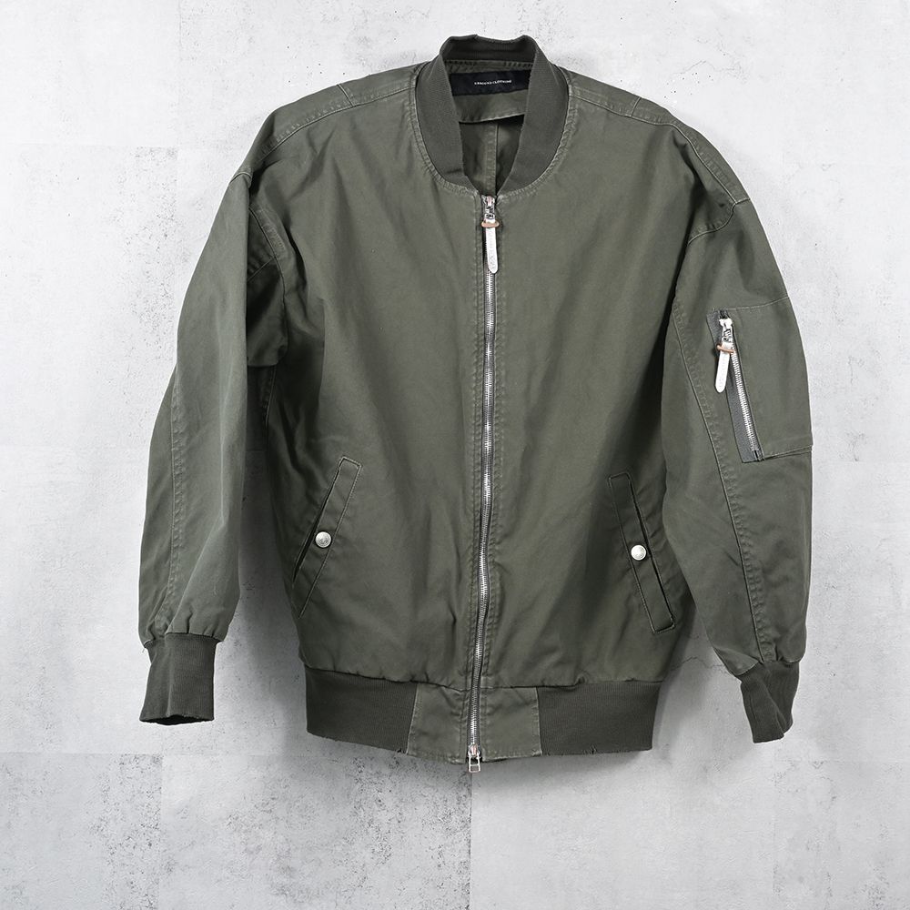 David JACKET / ドロップショルダー ヴィンテージ加工 フライトジャケット (カーキ) (8月末入荷予定) ※オーダー締切:5月23日(土)17時