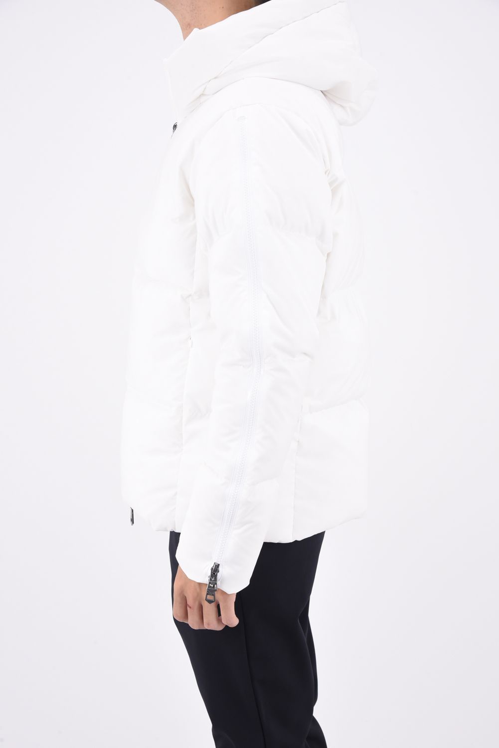 ZIP LOGO STRETCH DOWN JACKET / ジップロゴ ストレッチ ダウンジャケット ホワイト