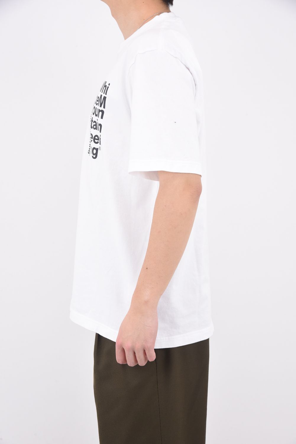 LOGO T-SHIRT / ロゴ プリント クルーネック Tシャツ ホワイト