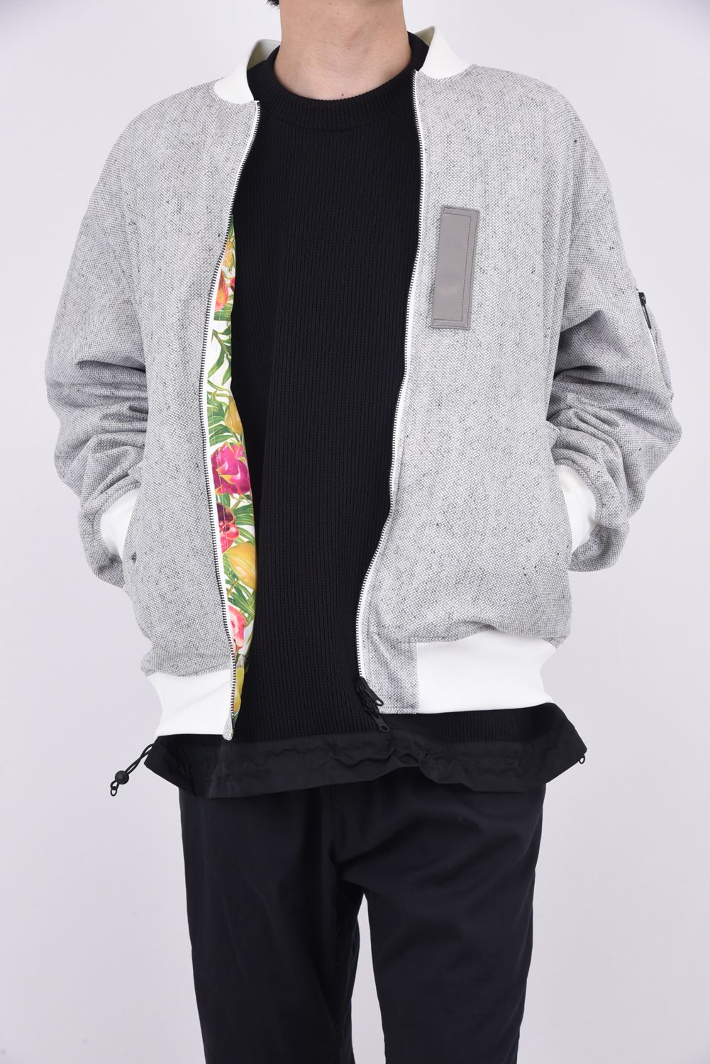 FRUIT REVERSIBLE MA-1- LIGHT / フルーツ グラフィック リバーシブル MA-1 グレー