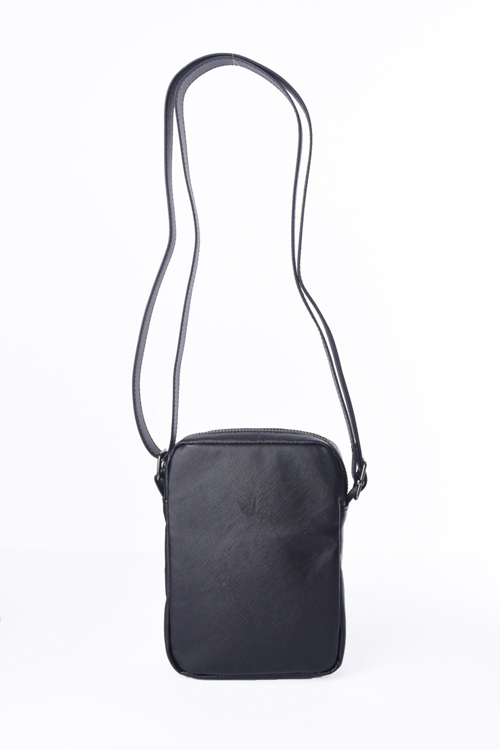 MINI SHOULDER POUCH / サフィアーノエコレザー ミニショルダーポーチ (ブラック)