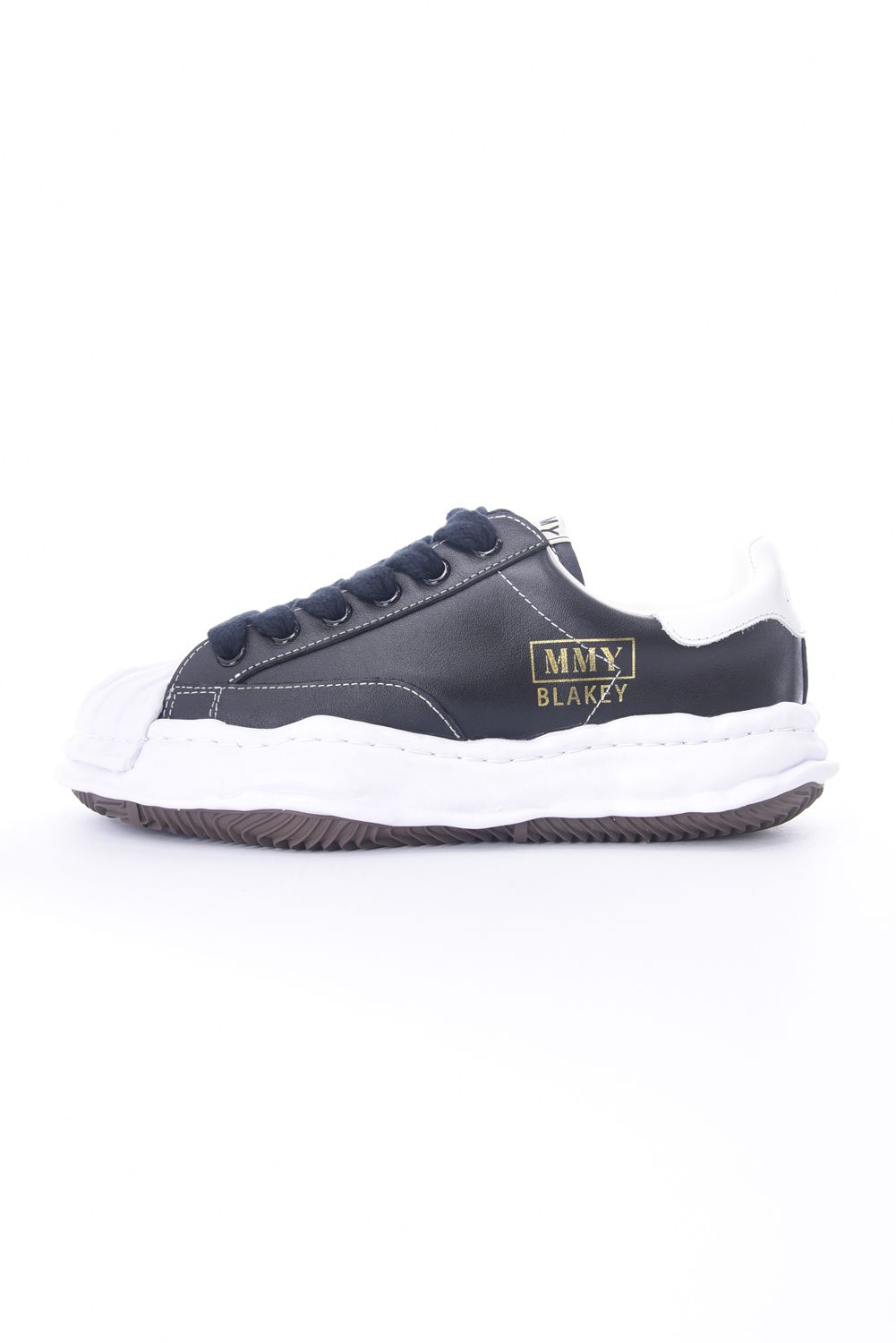 "BLAKEY" OG Sole Leather Low-top Sneaker / オリジナルソール レザーローカットスニーカー ブラック / ホワイト