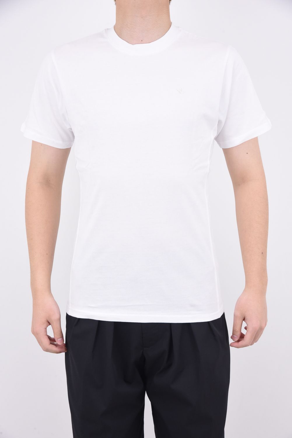 CODE EMBROIDERY T-SHIRTS / コード刺繍 半袖Tシャツ ホワイト