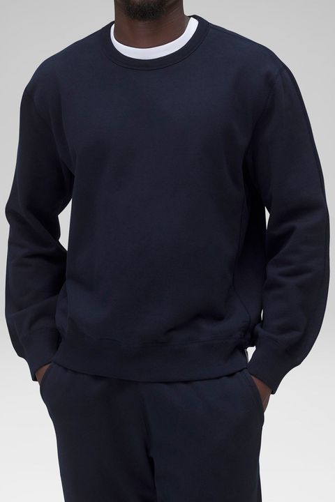 【国内正規品】【STANDARD FIT】 MIDWEIGHT TERRY CREWNECK / ミッドウェイト クルーネックスウェット (ネイビー)