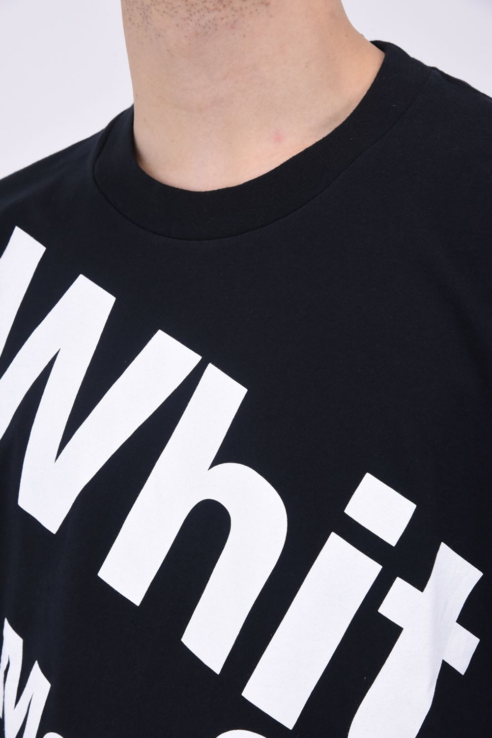 WM BIG LOGO T-SHIRT / ビッグロゴ レギュラーシルエット クルーネック 半袖 Tシャツ ブラック