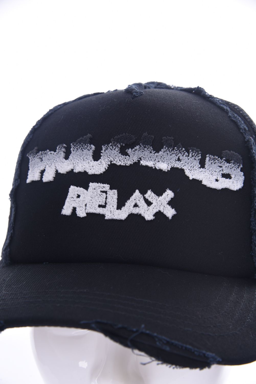 TOOTHBRUSH EMBROIDERY CAP / グラデーション 3Dロゴキャップ ブラック