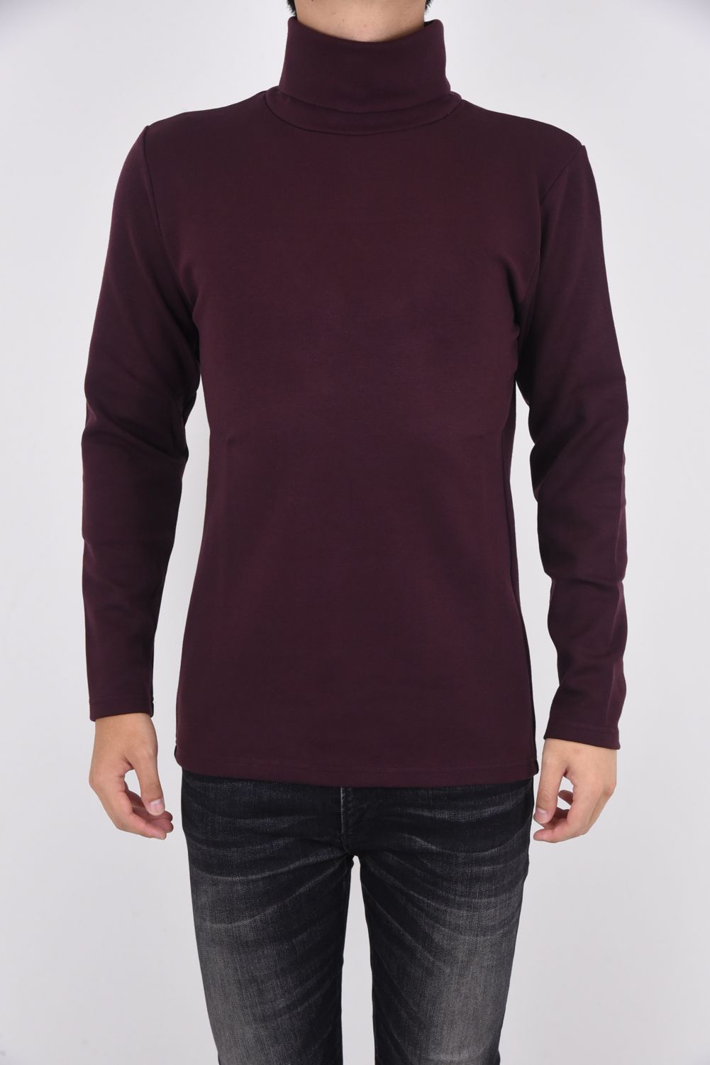 L/S TURTLE / ロングスリーブ ウォーム タートルーネック バーガンディ