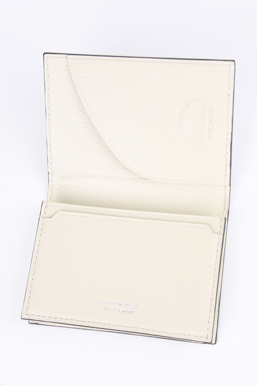 【残り1点】 BUSINESS CARD HOLDER / LA351GT 名刺入れ ネイビー×ホワイト