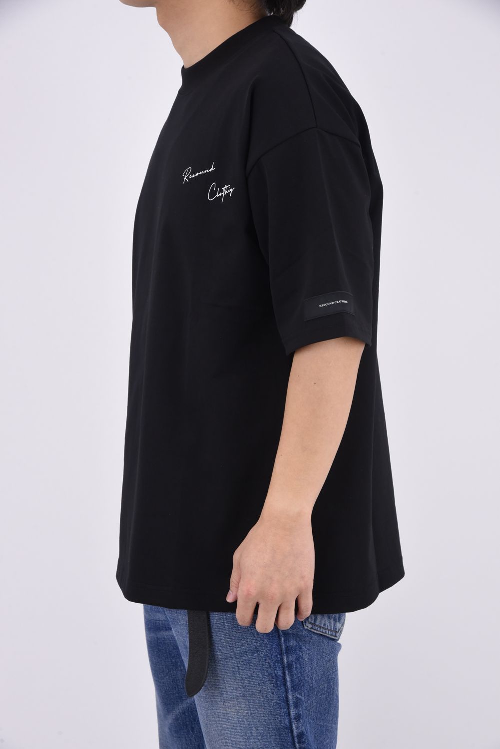 BACK PHOTO OVER TEE / バックフォト オーバーTシャツ ブラック