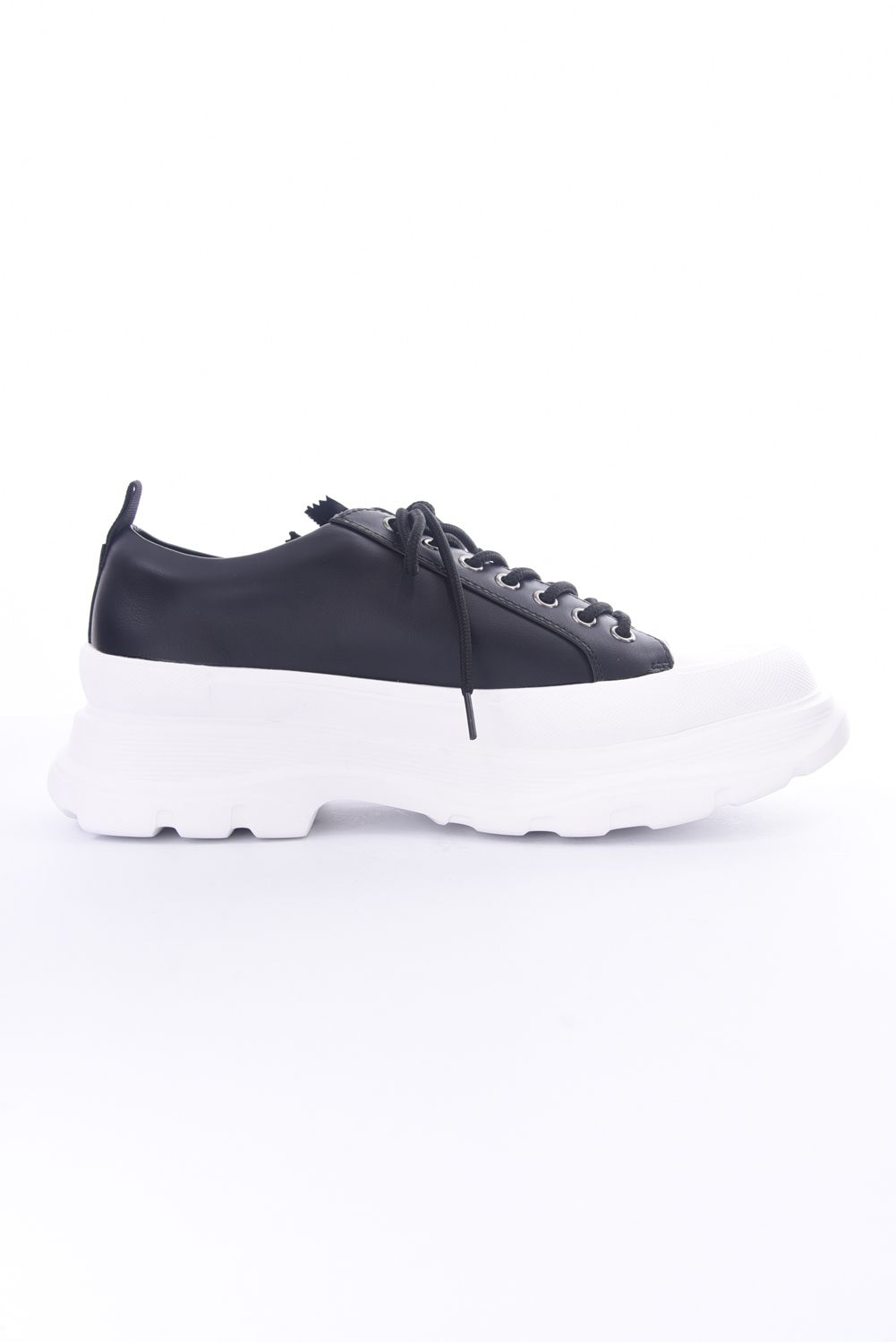 BIG SOLE SHOES / ブランドロゴ ビッグソール スニーカー ブラック