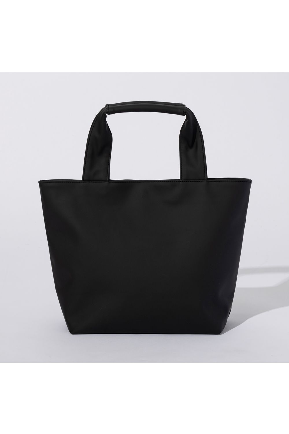 MATTE MINI BAG / フェイクマットレザー ブランドロゴ ミニバッグ (ブラック)