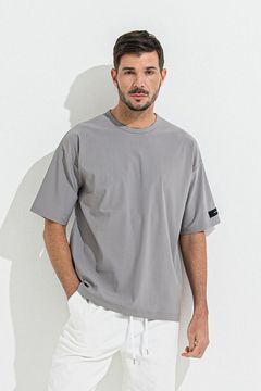 NYLON OVER  TEE / ナイロン オーバーTシャツ グレー