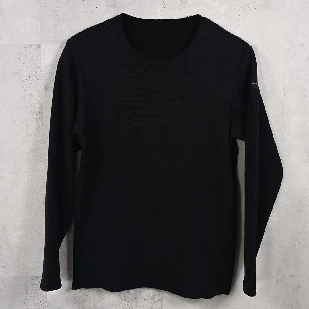VELOURS FLEECE NEO THERMAL / 裏起毛 ベロアフリース カットオフサーマル (ブラック) (10月下旬入荷予定) ※オーダー締切:9月7日(月)17時