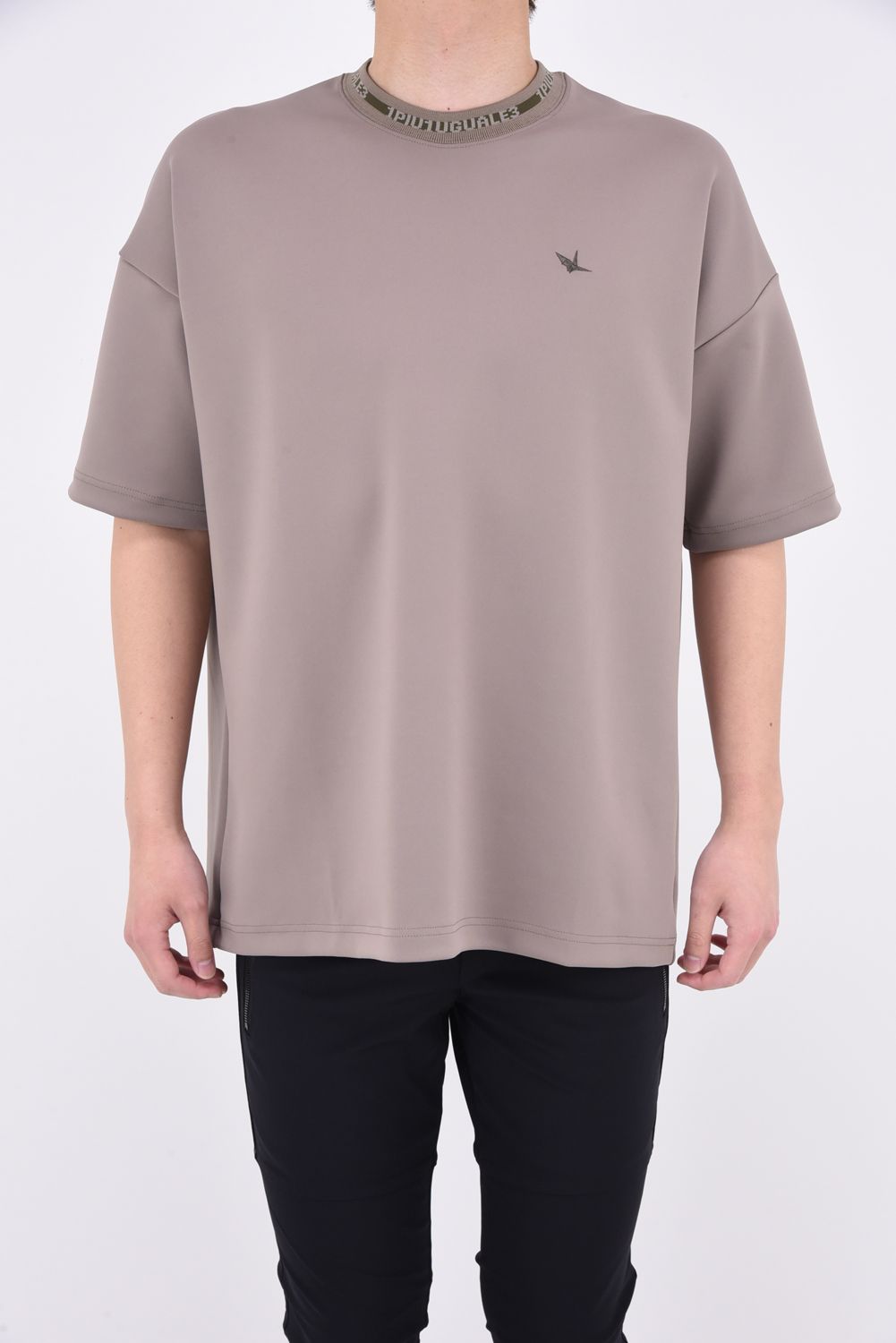 113SPORT PREMIUM BIG CREW S/S / ビック クルーネック Tシャツ グレーベージュ