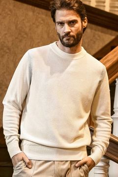 【26SS】 PARTIAL FOIL PRINT CREW KNIT / 箔プリント クルーネックニット (ホワイト)